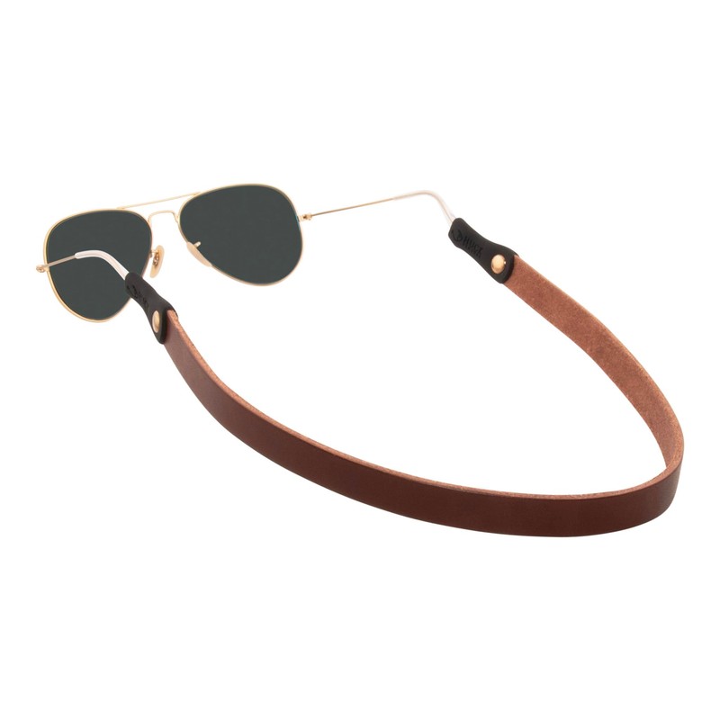Leather Sunglass Strap - Handmade w/ Thick Full-Grain Leather &