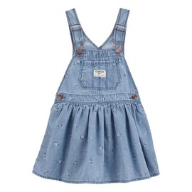Oshkosh Girl World's Best Overalls, Periwinkle Ozone Wash, 18M