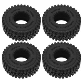 ECSiNG 4Pcs Simulation Crawler Tires Compatible with TRX4M SCX24 AX24 Crawler Vehicles for RC Vehicles 58 x 24mm Rubber Plastic