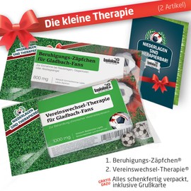 Soothing suppositories for Gladbach fans -Liquorice suppositories for Gladbach fans, to help handle defeats, opponents and fear of failure, crazy men gift sets