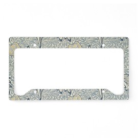 CafePress William Morris Apple License Plate Holder Aluminum License Plate Frame, License Tag Holder