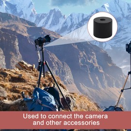 4 x Camera Converter Screw Tripod Nut 1/4 Inch Thread Camera Tripod Thread Adapter, Tripod Adapter 1/4 Tripod Double Screw for Camera Tripod Light Stand Monopad