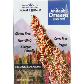 Andean Dream Quinoa Pasta, Og, Macar, Gf, 8-Ounce (Pack of 6)