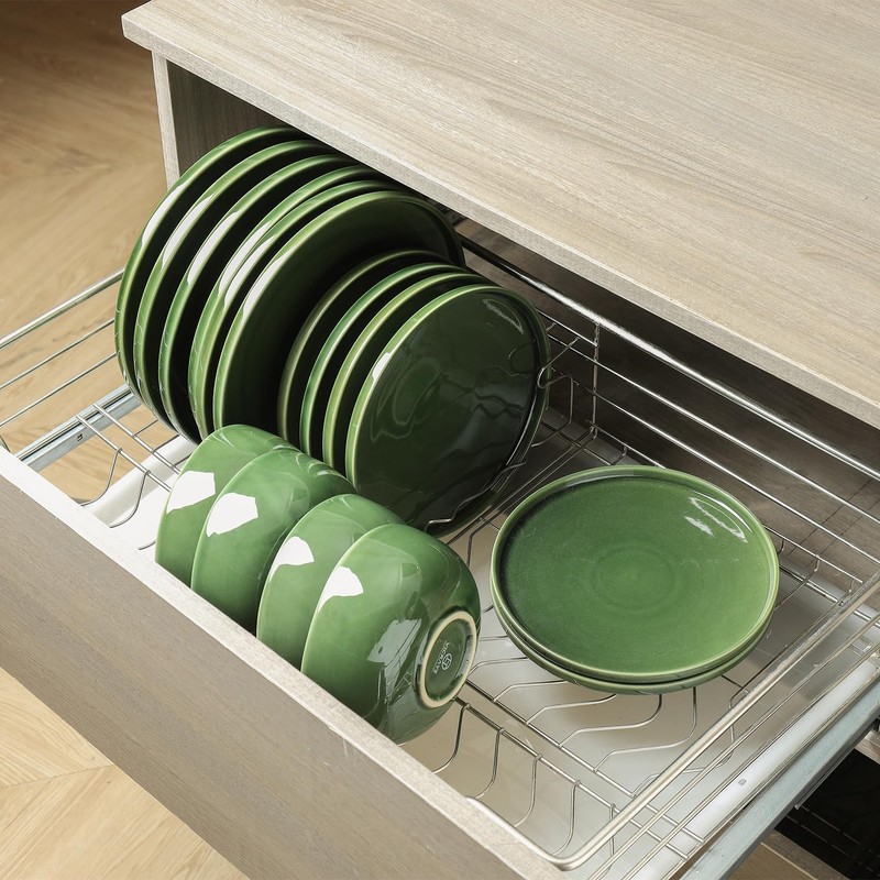 Vicrays Ceramic 12 Pieces Dinnerware Set - Dinner Plates Salad