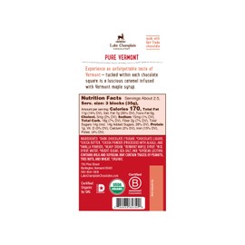 Lake Champlain Dark Chocolate Maple Caramel Bar, 3.25 Ounces