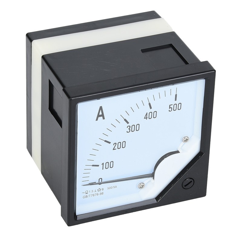 Square Panel Ammeter Gauge 500A Class 1.5 Accuracy Current Test