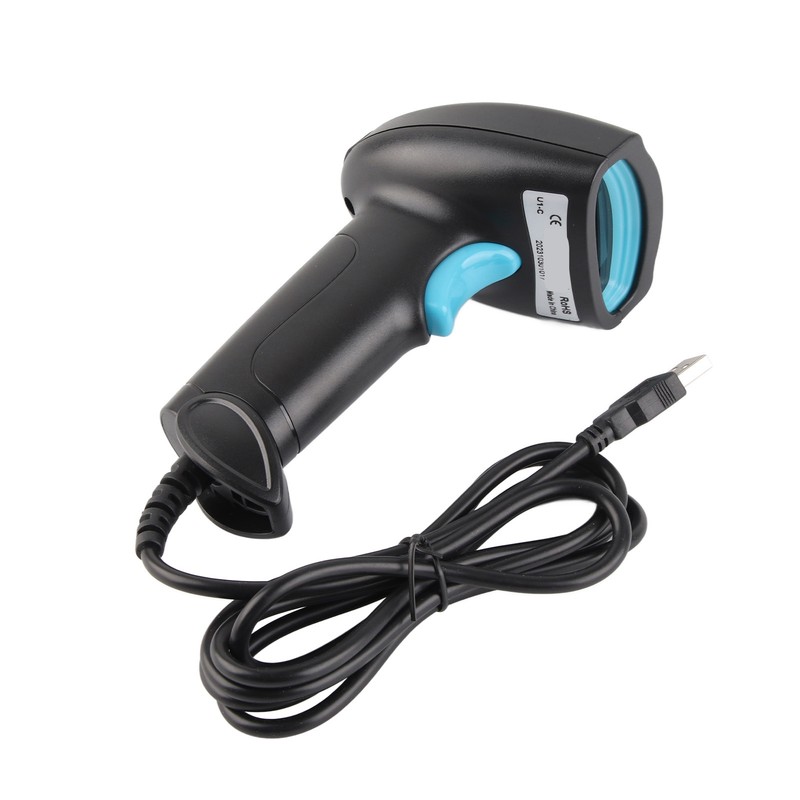 1D Barcode Scanner High Accuracy CCD USB Red Light Handheld