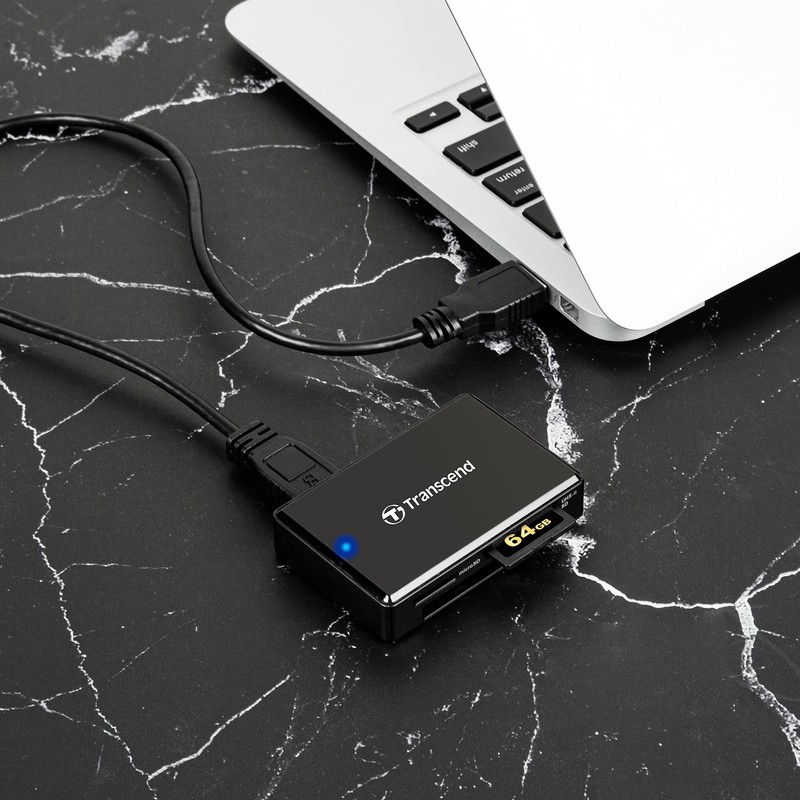 Transcend USB 3.1 Gen 1 Multifunctional Card Reader for USH-II