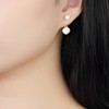 ABSOLUTE Seashell Earrings for Women S925 Sliver Beach Earring Pearl