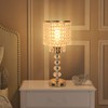 Acaxin Crystal Table Bedside Lamp Touch Control, 3-Way Dimmable Small