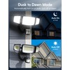Olafus 80W Motion Sensor Outdoor Lights, 8000lm Hardwired Motion Flood