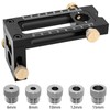 Drill Guide Dowel Hole Jig Woodworking Tool 2in1 Multifunctional Screw