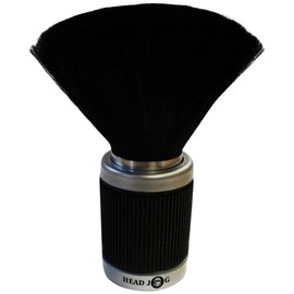 Head Jog Rubber Black Barber Brush, Neck Brush For Hairdresser, Professional Barber Neck Duster For Cleaning Hair Clipping Removal Barber Gifts, Accessories For Barbers And Hairdressers Flat Base