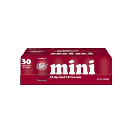 Dr. Pepper Mini Cans (7.5 Fluid Ounce, 30 Pack)