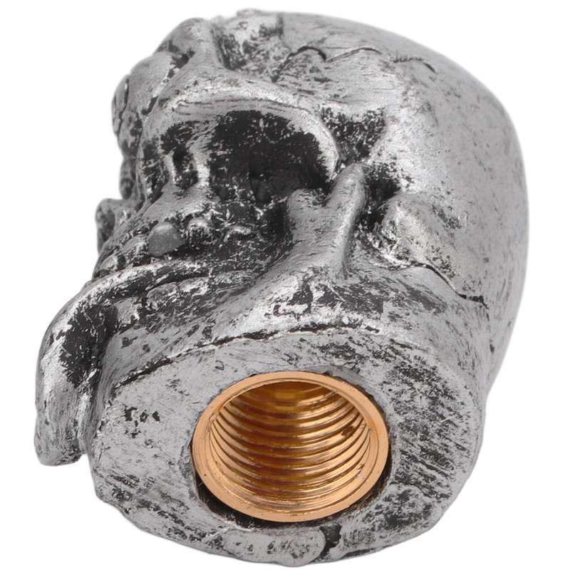 4PCS Tire Valve Cap Set Skull Style Dustproof Universal for