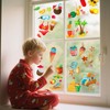 9 Sheets Large Summer Window Clings,134 Pcs Cartoon Double Sided