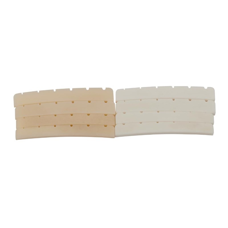 KAISH 2pcs Curved Bottom 7.25" Radius True Bone Nut Unbleached