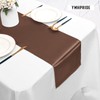 YMHPRIDE 6 Pack Table Runner Coffee Satin Table Runner, 12x72