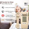 Traditional Wall Phone Metal Bell,Classic 2554 Wall Telephone (Hearing Aid