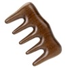 WOONEKY Natural Wood Wide Tooth Hair Comb Static for Ergonomic