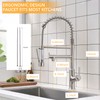 Commercial Kitchen Faucet AIMADI,Kitchen Faucets with Pull Down Sprayer Brushed