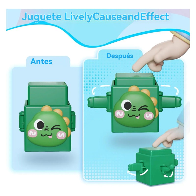 Bloques Apilables Coloridos Montessori Para Bebés 0-2a