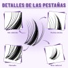 4 Sets De Extensiones De Pestañas De Estilo Natural,10-18mm