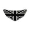 Union Jack Black & 2 Tone Grey Chevron Car -