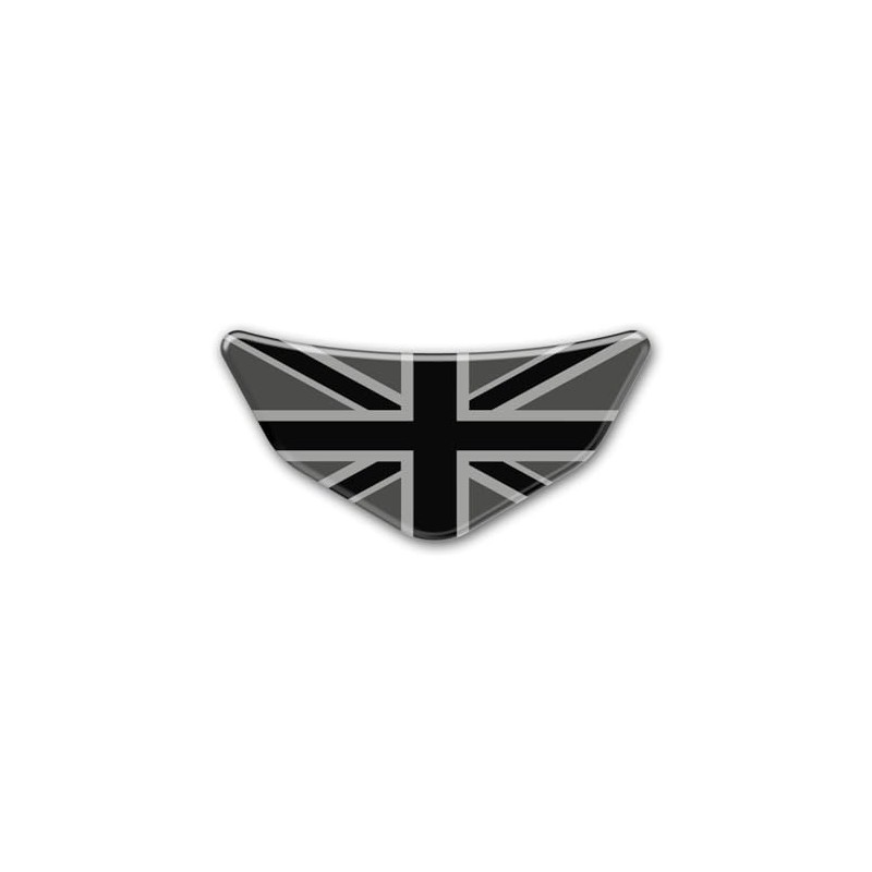 Union Jack Black & 2 Tone Grey Chevron Car -