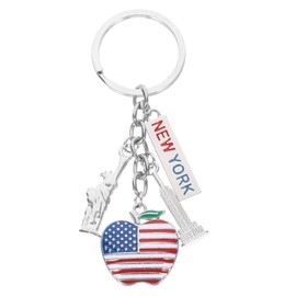 ABOOFAN Key Rings New York Key Ring Metal Key Ring Alloy Key Holder Hanging Key Ring Metal Statue of Liberty Keyring Hanging, Image 1