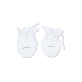 Sterntaler Baby Unisex Scratching Mittens Baby Organic Cotton Scratching Mittens Double Pack - Scratching Mittens Baby - Made of Single Jersey (Organic), White