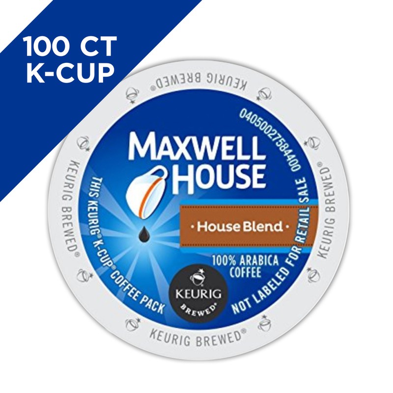 Maxwell House House Blend Medium Roast K-Cup Coffee Pods (100