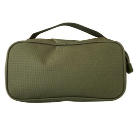 Seekdem SD-PCH01KH Multi Storage Pouch, Khaki, Size Just the Right Size for Small Items, 9.4 x 4.3 x 2.8 inches (24 x 11 x 7 cm), Olive, For Camping and Outdoors, Army Green