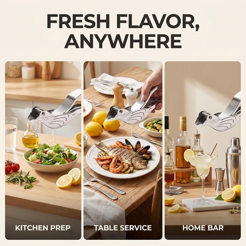 Stainless Steel Lemon Manual Lemon Juicer Squeezer Bird Shape Lemon