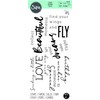 Sizzix 665405 Clear Stamps Sunnyside Sentiments #3 by Pete Hughes,