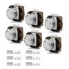 LENKRAD 6 PCS Push Button Latch Cabinet Door Catch Keyless