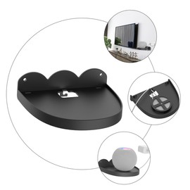 COHEALI Wall Mounted Audio Rack for Mini Sleek Design Cord Management Space Saving Speaker Shelf for Organized Homes Practical Idea for Music Lovers