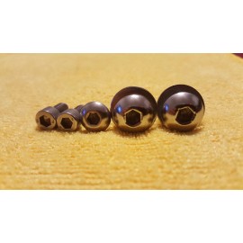 BRAND NEW OLD SCHOOL BMX POLISHED REDLINE 401 FLIGHT CRANK BOLTS STAINLESS