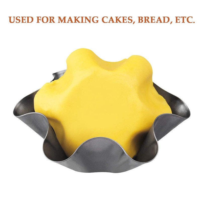 FOCCTS 6 Pack Taco Salad Shell Mold, Non-Stick Taco Bowl