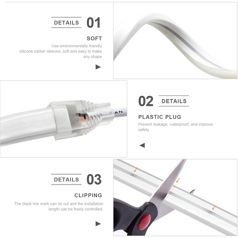 LRGBST 2 m Warm White LED Strip, IP65 Waterproof 3000