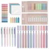 moinkerin Pack of 900 Sticky Notes with 12 Pastel Highlighters