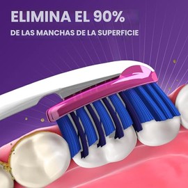 Oral-B Cepillos de dientes 3D White Deep Stain Remove, 4 unidades de cepillo de dientes mediano, elimina el 90% de las manchas superficiales, blanquea