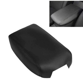 DSkoiph Leather Center Console Lid Armrest Cover Fits for 2012-2017 Toyota Camry Leather Part Only (Black)