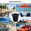 GHAMYEE 2 Piece Patio Table Umbrella Hole Ring Patio Cone