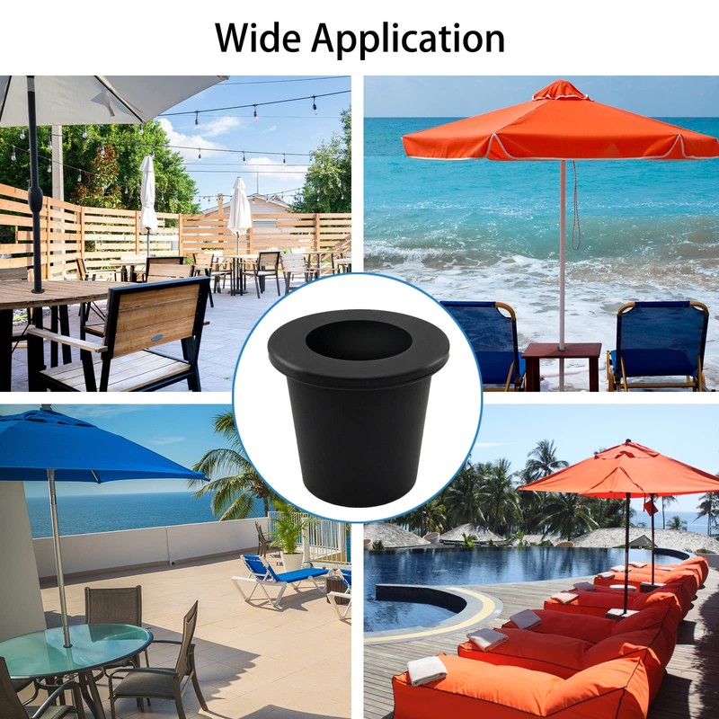 GHAMYEE 2 Piece Patio Table Umbrella Hole Ring Patio Cone