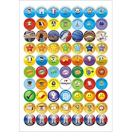 School Stickers French Reward Stickers - Variety Pack 103983-AMZ