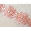 PEPPERLONELY 1 yarda 18 piezas de cinta bordada con flores