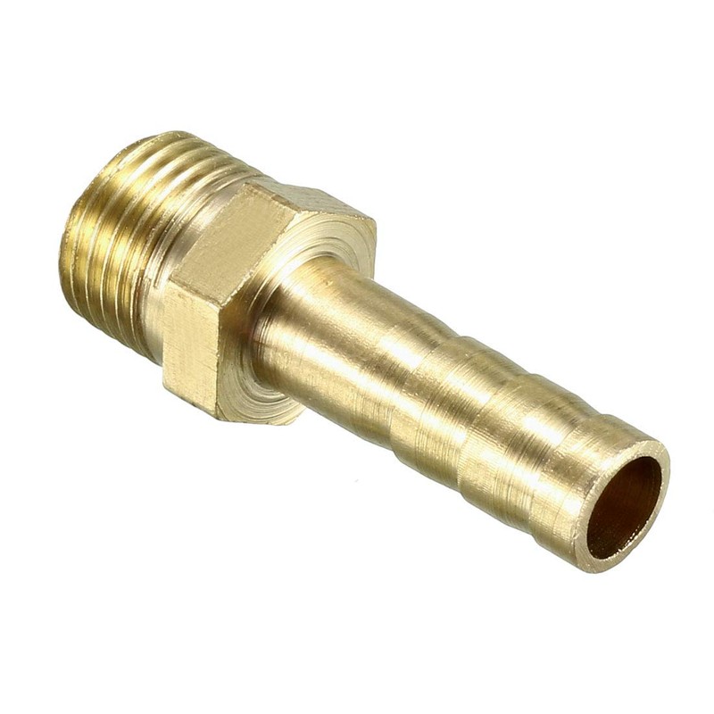 sourcing map Brass Hose Connection Pipe Connection 6 mm Spout