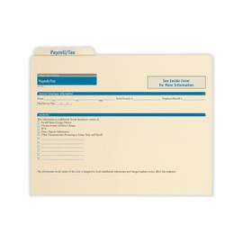 ComplyRight Payroll/Tax Folder | 11.75” x 9.5” | HR and Employee Management | 25-Pack