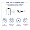 Readerest Readerest Blue Light Blocking Reading Glasses, UV Protection, Blue